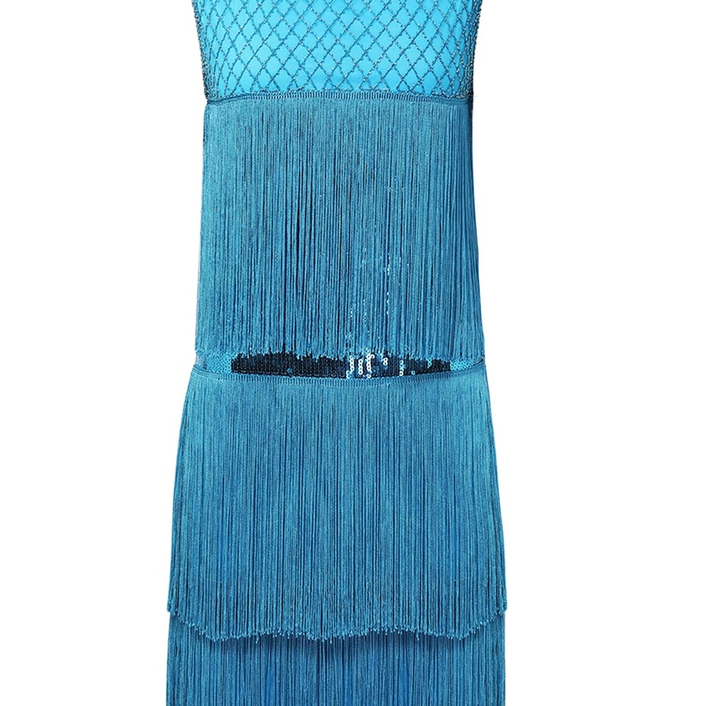 Tiered Tassel Vintage Gatsby Dress - Picture 2 of 5